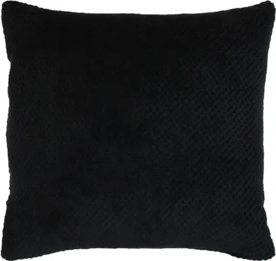 Produktbild von Flanell Kissenhülle 40x40cm mit Reißverschluß (schwarz)