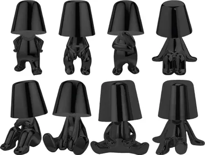 Produktbild von Luxus - Bins Brother Tischlampe - Schwarz - Set van 8