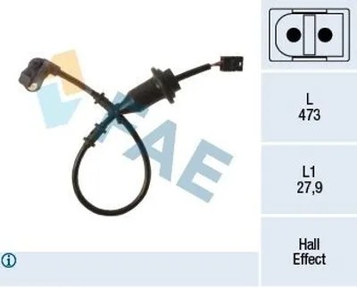 Produktbild von FAE ABS Sensor Raddrehzahl Hinten Rechts passend für MERCEDES-BENZ SLK (R170) 78490