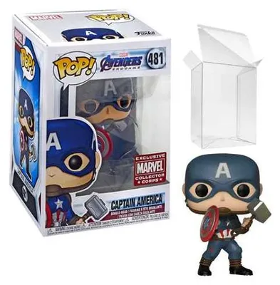 Produktbild von Funko Pop! Marvel: Avengers Endgame - Captain America #481 (Collector Corps Exclusive)