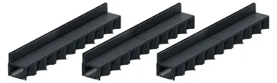 Produktbild von 3x1m ACO Hexaline 2.0 Entwässerungsrinne Schlitzaufsatz Kunststoff Rinne Bodenrinne Terrassenrinne