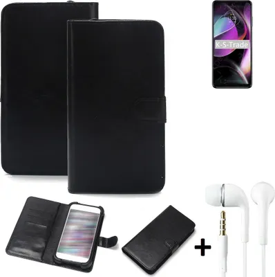 Produktbild von K-S-Trade Wallet Case Handyhülle kompatibel mit Motorola Moto G 5G (2022) Schutzhülle Flip cover Flipstyle Tasche Hülle Flipcover Slim Bumper