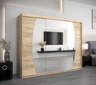Image de MINIO Armoire 250 cm ELYPSE Chêne Sonoma