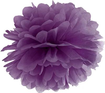 Produktbild von Pompom lila aus Seidenpapier, Ø 35cm