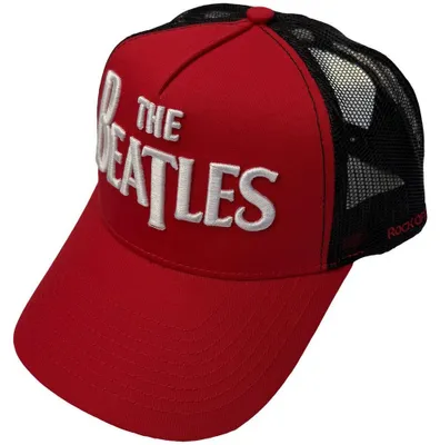 Produktbild von The Beatles - Trucker Cap für Herren/Damen Uni, Netzrücken RO16242 (Einheitsgröße) (Rot/Schwarz)
