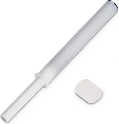Produktbild von Blum Tip-On Langversion Seidenweiß 956A1002 mit Magnet und Klebeplatte Magnetschnäpper Druckschnäpper von SOTECH
