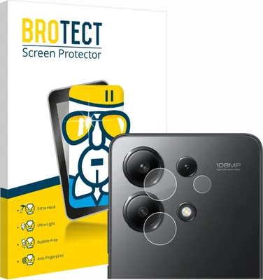 Produktbild von BROTECT Schutzglas für Xiaomi Redmi Note 13 (NUR Kameraschutz) Schutzfolie Panzer Folie Glas Display Schutz klar