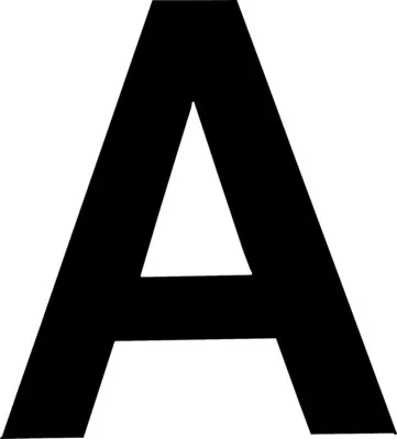 Produktbild von Klebebuchstabe "A" schwarz 35 mm