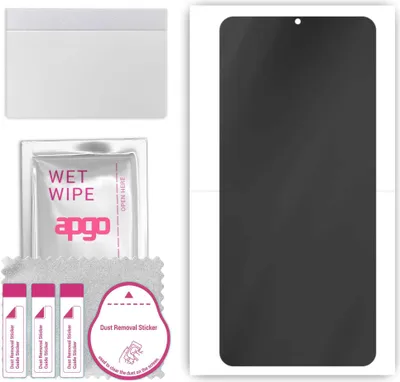 Produktbild von apgo Hydrogel Blickschutzfolie, Matt, kompatibel mit vivo Y9s, Privacy Displayschutzfolie, Schutzfolie mit Positionierhilfe, Anti-Spy, kratzfest, einfache Montage