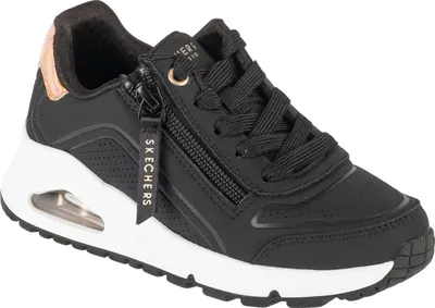 Image de Skechers Uno Gen1 - Zip And Stride 310554L-BKRG, Baskets, pour filles, Noir