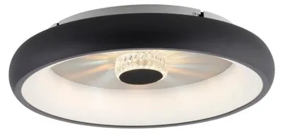 Productafbeelding van Ronde plafondlamp Vertigo zwart Ø 46,5cm