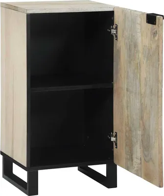 Productafbeelding van vidaXL Dressoir, wit, 40 x 33 x 75 cm, massief mangohout