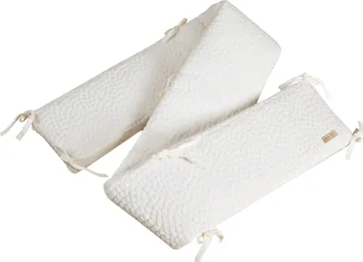 Produktbild von roba Baby Nestchen Seashells Oyster für Babybetten 60 x 120 cm bis 70 x 140 cm - Baumwolle - - Weiß