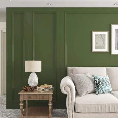 Productafbeelding van Unyqoos® zelfklevende meubelfolie, waterbestendig – Olijgroen PVC, mat, afwasbaar, 40 x 200 cm, met meetraster, geschikt voor meubels, muren, glas, keuken en badkamer