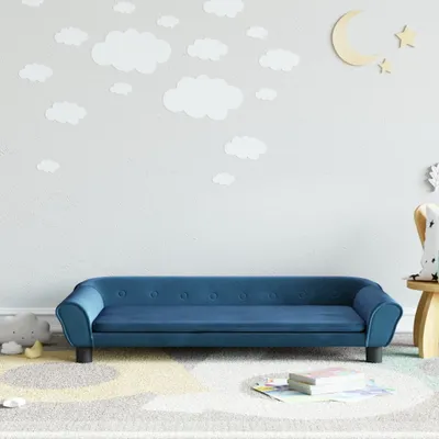 Produktbild von Kindersofa Blau 100x50x26 cm Samt