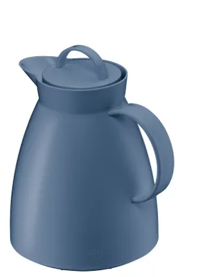 Produktbild von alfi Isolierkanne Dan, Kunststoff blau 1,0 l, Thermoskanne mit alfiDur-Hartglaseinsatz, 12 Stunden heiß - 0935.060.100