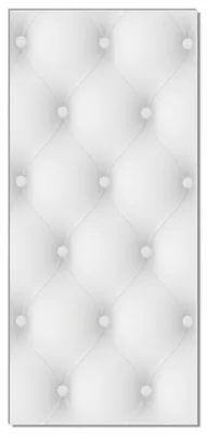 Produktbild von Wallario selbstklebende Türtapete 93 x 205 cm - Weiße Ledertür - Abwischbar, rückstandsfrei zu entfernen