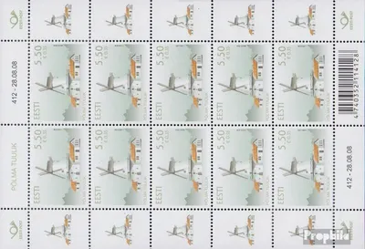 Produktbild von Briefmarken Estland 2008 Mi 621Klb Kleinbogen (kompl.Ausg.) postfrisch Pölma
