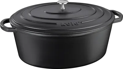Produktbild von kela Gusseisen Bräter Calido Schwarz 9,5 L