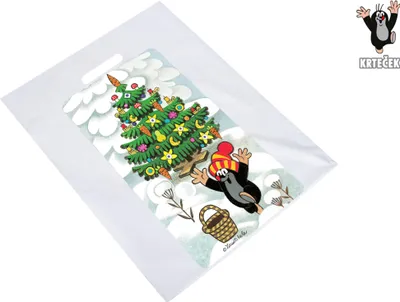 Produktbild von Tasche Krtek „L“ 36,5 x 44,5 cm WEIHNACHTEN