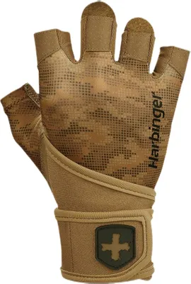 Produktbild von Harbinger | Мъжки Ръкавици Pro Wrist Wraps 2.0 / с накитници - Tan Camo S