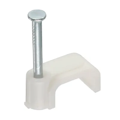 Produktbild von InLine® Kabelschelle 10mm eckig, weiß, 100 Stück