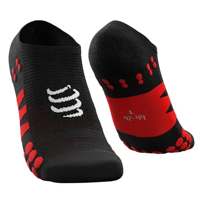 Produktbild von Compressport No Show Black/Red T2 Laufsocken
