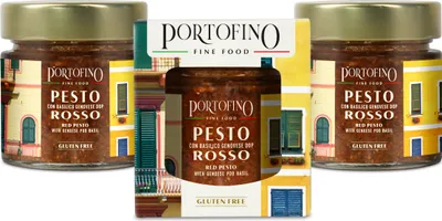 Image de Portofino Fine Food - Pesto rouge au basilic génois AOP - 3 x 100 g