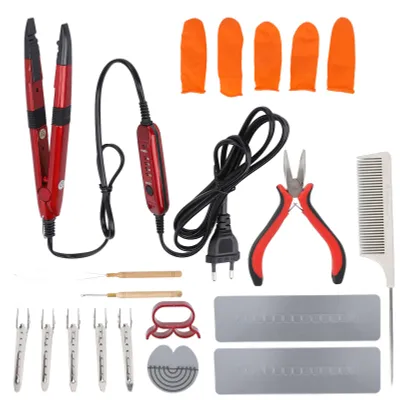 Produktbild von Haarverlängerungseisen, konstante Temperatur, Wärmedämmung, Häkelverlängerungen, Werkzeuge, EU-Stecker, 220–240 V