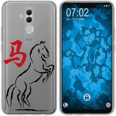 Produktbild von PhoneNatic Case kompatibel mit Huawei Mate 20 Lite Silikon-Hülle Tierkreis Chinesisch M7