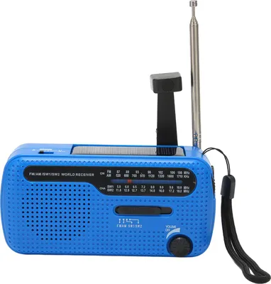 Obrázok produktu pre Ručné kľukové solárne rádio AM FM SW1 SW2 Camping LED baterka Multiband Camping Emergency Radio pre OutdoorBlue