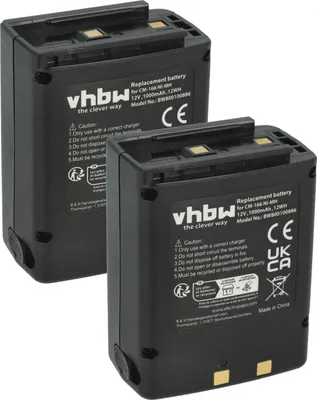 Produktbild von vhbw 2x Akku kompatibel mit Icom IC-A22, IC-A3E, IC-A3, IC-A22E Funkgerät, Walkie Talkie (1000 mAh, 12 V, NiMH)