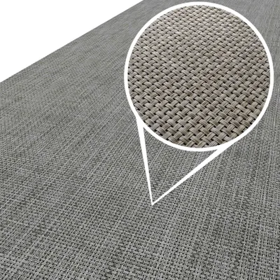 Produktbild von Outdoorläufer Teppich Läufermatte TATAMI Grau Rattan Robust Breite 100cm Länge 280cm