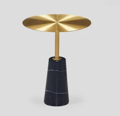 Produktbild von Designer Goldener Beistelltisch Luxus Kaffeetisch Wohnzimmer Couchtisch