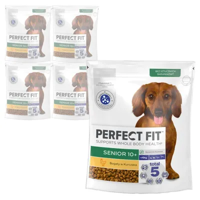 Zdjęcie produktu dla PERFECT FIT Sucha Karma Dla Psa Seniora Małej Rasy z Kurczakiem 5x825g