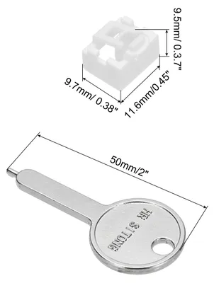 Produktbild von 12 Stš¹ck Port Blocker Verriegelung RJ45 Port/Staub PC Blocker mit codiertem Schlš¹ssel, Wei?