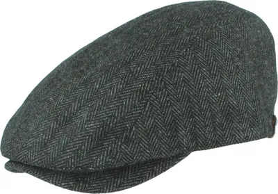 Balke Flatcap schicke Übergangsmütze Fischgrät in grau