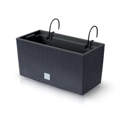 Produktbild von Truhlica RETTO s háčikmi a vložkou antracit 39,5 cm