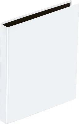 Image de Pagna® 20407-02 Classeur à anneaux Basic Colours - A5, mécanisme à 2 anneaux, Ø anneaux 20mm, blanc