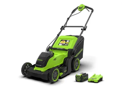 Produktbild von Greenworks G40LM4102 Akku-Rasenmäher 40V, 41 cm Schnittbreite, bürstenlos (ohne Akku)