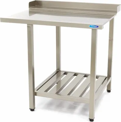 Immagine prodotto di Maxima - Tavolo per lavastoviglie Gastro - 120 x 75 cm - a destra - con schienale e ripiano portaoggetti