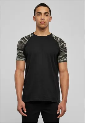 Zdjęcie produktu dla Urban Classics - RAGLAN Contrast T-Shirt schwarz - M