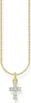 Produktbild von Thomas Sabo Halskette Damen Kreuz Charming gold KE2226‑414‑14‑L45V