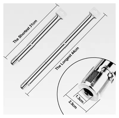 Produktbild von Verstellbares Gasgrill-Brennerrohr, 31-44 cm, Edelstahl, Ersatzteil