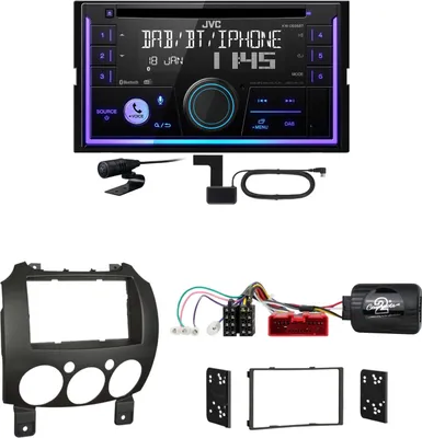 Produktbild von JVC KW-DB95BT Bluetooth Digitalradio USB CD Einbauset für Mazda 2 2008-2014