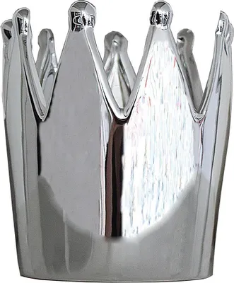 Produktbild von Exner Keramik Krone ARGENT, silberfarben, ca. 13,5 cm H | EX-205619