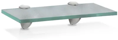 Produktbild von Peviasot Glasregal Wandregal 30 x 10 x 0,8 cm, Milchglas Glasboden mit Halterungen, Badregal Ablage Hängeregal für Bad, Küche & Wohnzimmer