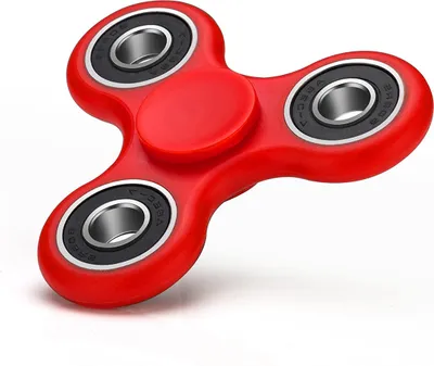 Produktbild von Fidget Spinner Tri Kreisel mit High-Speed Kugellager Anti-Stress Hand Toy Rot