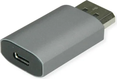 Produktbild von VALUE USB Typ C - DisplayPort, bidirektionaler Adapter, BU/ST, 8K60Hz