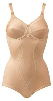 Produktbild von Triumph Doreen + Baumwolle 01, Bodysuit, Beige, Baumwolle, Elasthan, Polyamid, Polyester, Viskose, Erwachsener, 37% Polyester, 26% Baumwolle, 24% Polyamide, 11% Elasthane, 2% Viscose, 105D